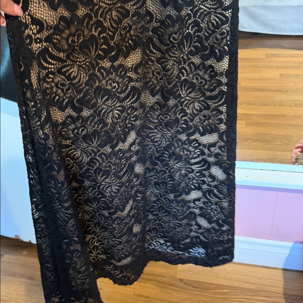 Windsor Black Lace Wedding Dress - Picture 2 of 4